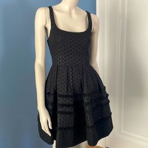 ABS Allen Schwartz Black Fit and Flare Mini Dress Size 4 Small